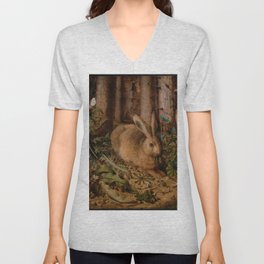 A Hare In The Forest Hans Hoffmann V Neck T Shirt