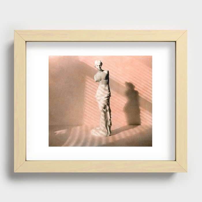 Venus de Milo (Painted B&W Photograph) Recessed Framed Print