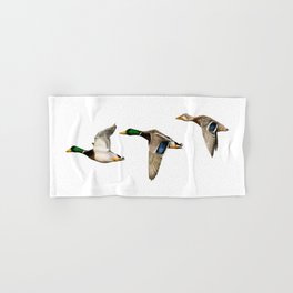 Mallard Duck  Great Outdoors 2 HAND TOWELS EMBROIDERED Beautiful 