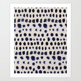 Watercolor dot pattern Art Print