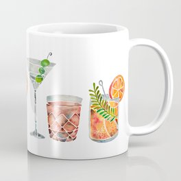 Classic Cocktails  – 1960s Watercolor Lineup Coffee Mug