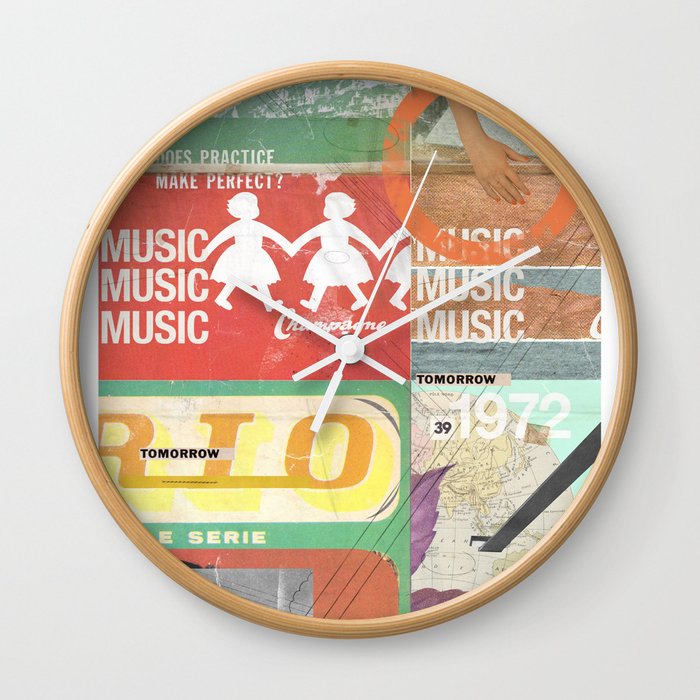 Music, Music, Music Wall Clock