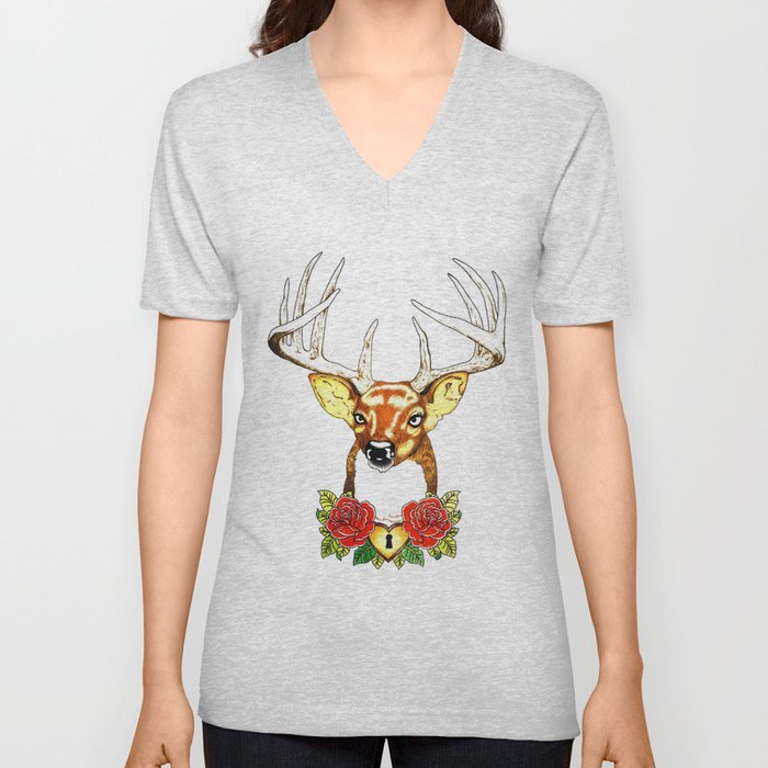 Oh deer. V Neck T Shirt