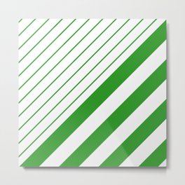 Green And White Stripes Pattern Metal Print | Pattern, Green, Simple, Whitestripes, Shabbychic, Stripey, White, Stripeypattern, Stripypattern, Geometry 