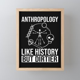 Forensic Anthropology Teacher Anthropologist Framed Mini Art Print