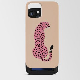 The Stare: Peach Cheetah Edition iPhone Card Case