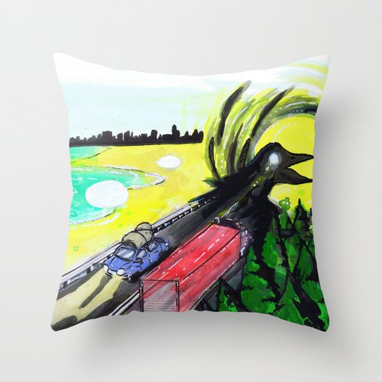 "Summer Tours" by Cap Blackard Throw Pillow