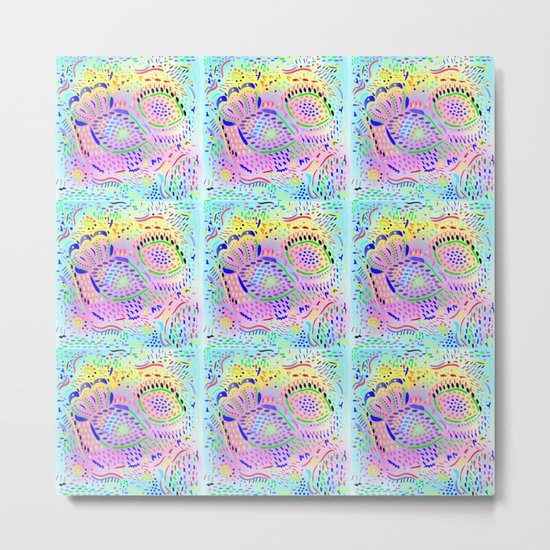 Sea Dream in Pastels, original artwork Metal Print