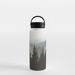 Forest Fog Mountain IV - Wanderlust Nature Photography Water Bottle