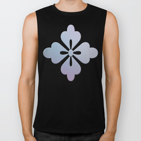 Soft Ornate Grid Pattern Biker Tank