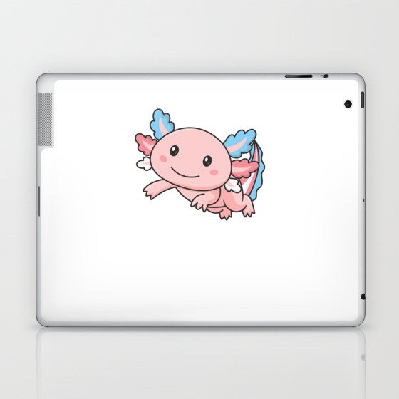 Transgender Flag June Pride Lgbtq Axolotl Laptop & iPad Skin