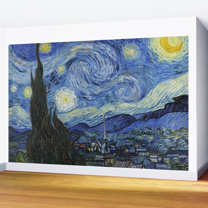 Vincent van Gogh - The Starry Night Wall Mural by old ...