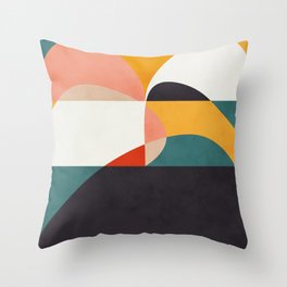 modern shapes 6 Throw Pillow