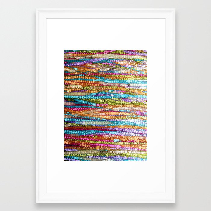 Rainbow Mosaic Framed Art Print By Jokevermeer Society6