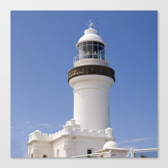 Byron Bay Lighthouse blue Sky Canvas Print