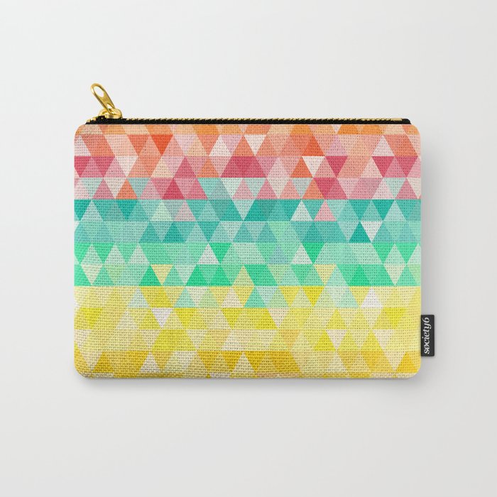 Rainbow triangles Carry-All Pouch