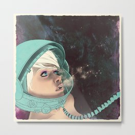 Bodies in Space: Phase Change Metal Print | Illustration, Digital, Sci-Fi, Mixed Media 