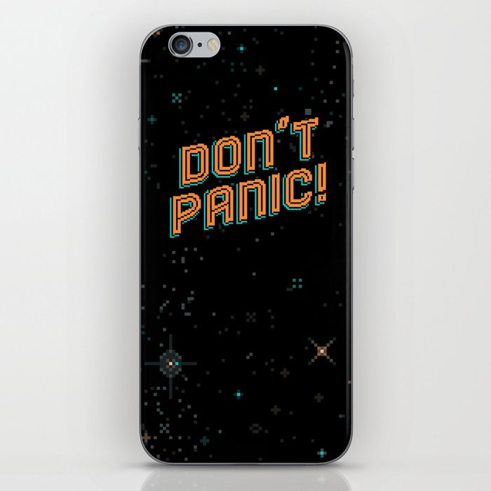 Don't Panic! Pixel Art iPhone Skin