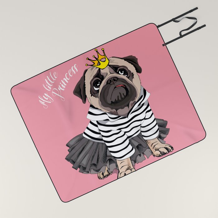 Black online pug blanket