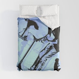 It's All About The Scooter! - Scooter Tricks Duvet Cover