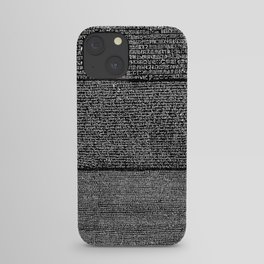 The Rosetta Stone // Black iPhone Case