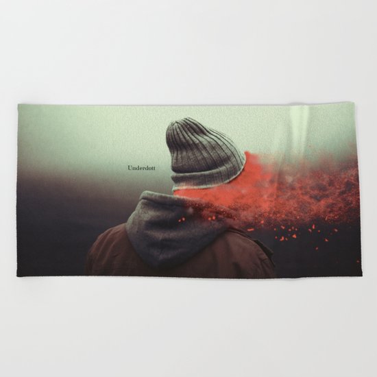 I am not here Beach Towel