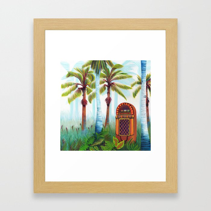 Jungle Jukebox Framed Art Print