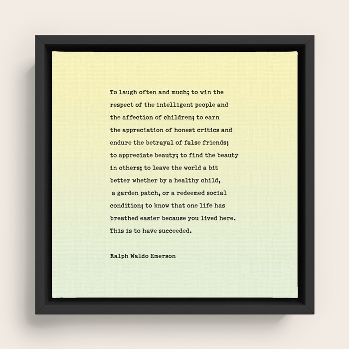 Framed Canvas