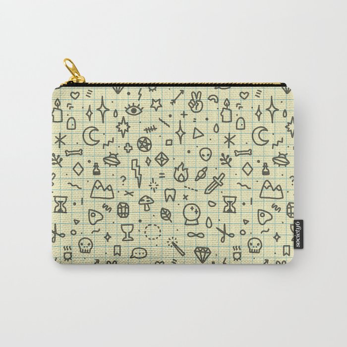 Doodles Pattern Carry-All Pouch