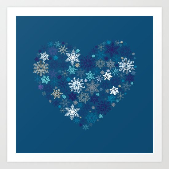 Heart of Christmas Art Print