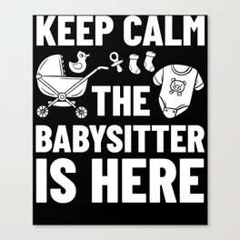 Babysitter Daycare Provider Childcare Thank You Canvas Print