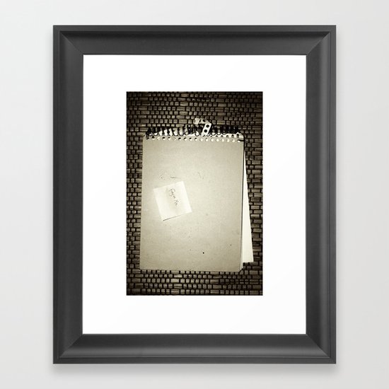 Forgive me Framed Art Print