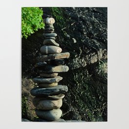 Zen Stones in Southwest Alentejo Poster
