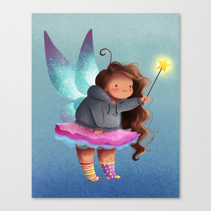 The lazy fairy Canvas Print