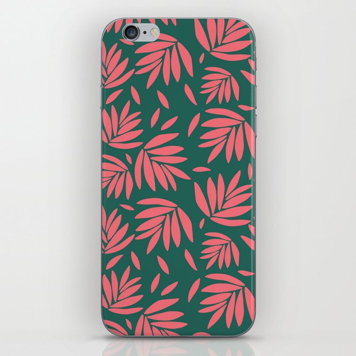 abstract leaf flowers iPhone Skin