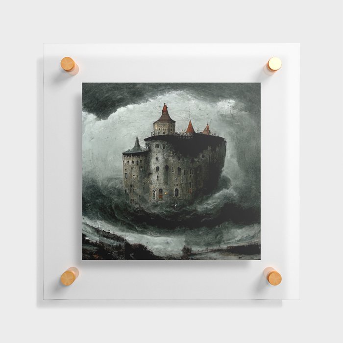 Castle in the Storm Floating Acrylic Print