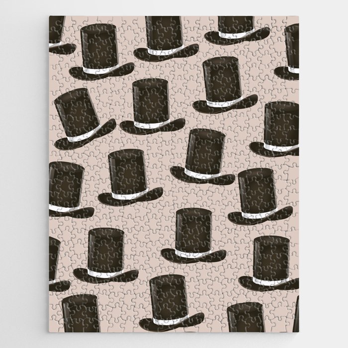 Victorian Top Hat Pattern Jigsaw Puzzle