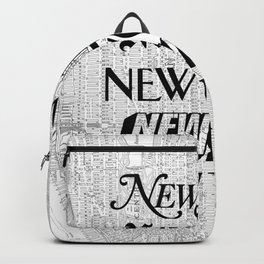 New York City black and white New York poster I love heart NYC Design black-white home wall decor Backpack | Manhattan, Graphicdesign, Map, Vector, Bushwick, Typography, Street, Font, York, Travel 