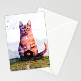 Sunset Cat Stationery Cards