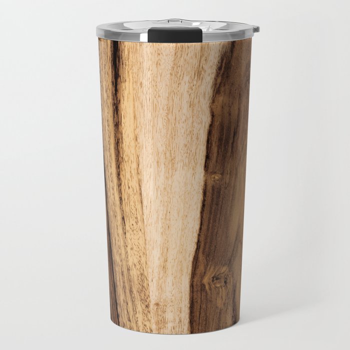 Sheesham Wood Grain Texture, Close Up Travel Mug