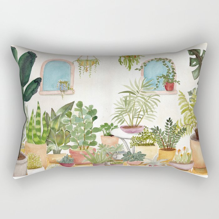 plant lady Rectangular Pillow