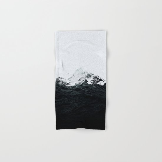 Those waves were like mountains Hand & Bath Towel