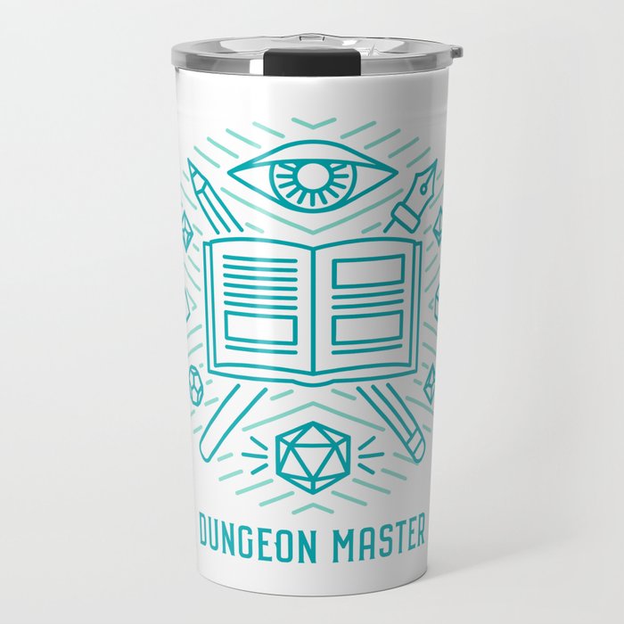 Dungeon Master Emblem Travel Mug