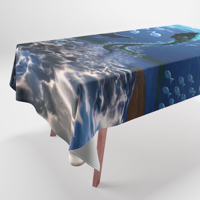 Mermaid Magical Ocean Spirit Tablecloth