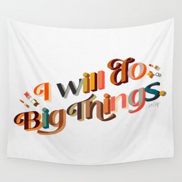 I Will Do Big Things – Retro Rainbow Wall Tapestry