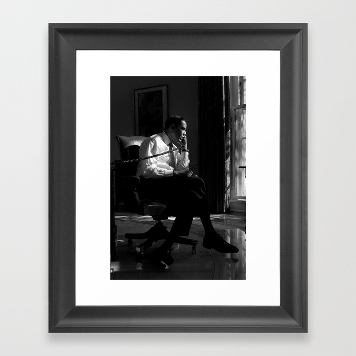 President Obama In Oval Office - 2009 Framed Art Print