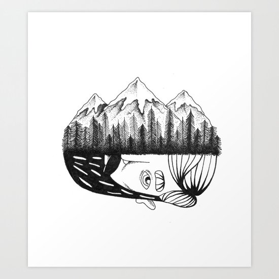 Mountain Child Art Print