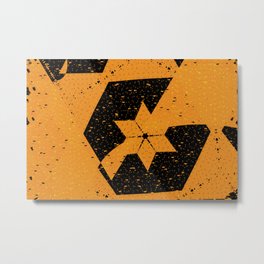 Colorandblack series 1641 Metal Print | Digitalart, Wallart, Design, Coloredbackground, Digital, Mixedpattern, Series, Smallpixel, Colorareas, Orangetones 