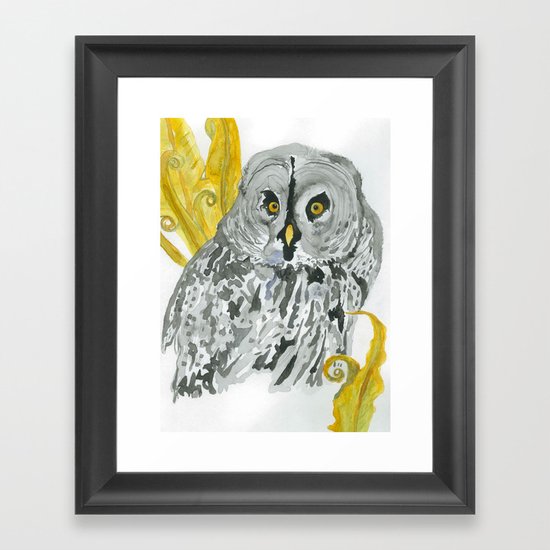 Twilight Guardian Harry Potter Owl Framed Art Print