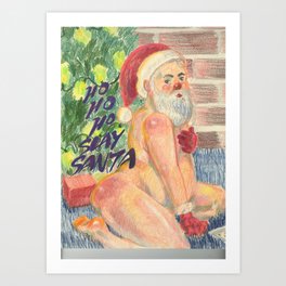 Slay Santa Art Print